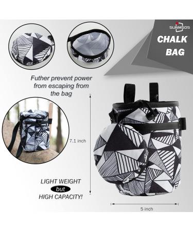 Rock Climbing & Weightlifting Chalk Bag Set - 4 Pack with Refillable Chalk Ball and Liquid Chalk - Gym Equipment Accessories - Buy Online on GoSupps.com