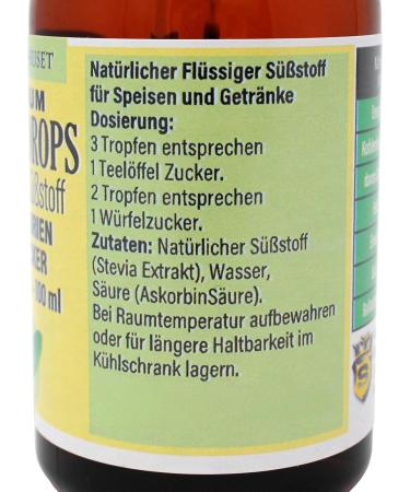 Aromhuset Stevia Drops natural sweetener without calories 100 ml sugar substitute for diabetics 2000 drops neutral flavor drops as a sugar substitute - Buy Online on GoSupps.com