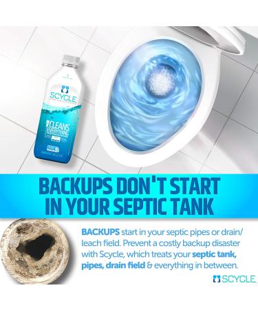 Septic Tank Treatment - 8 Month Supply (60 oz) for Monthly Maintenance & Backup Prevention - Unclog Waste Pipes & Drain Fields - Buy Online on GoSupps.com