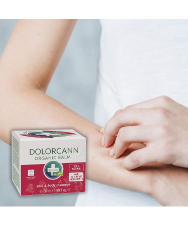 Dolorcann Hemp Ointment for Joints Tendons & Muscles - 50ml | Best Pain Relief Massage Balm | International Shipping - Buy Online on GoSupps.com