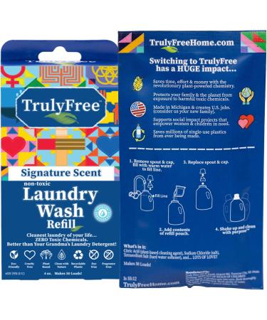 Truly Free Signature Scent Non-Toxic Laundry Wash Refills 4 OZ - Eco-Friendly & International Shipping - Buy Online on GoSupps.com