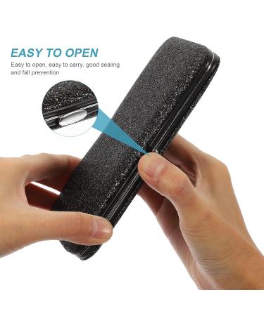 FOMIYES Box Tweezers Storage Bag Eyelash Tweezers Box Eyelash Tweezers Holder Storage Container Tweezers for Black 15.5x8cm Centimeter 15.5x8cm Black - Buy Online on GoSupps.com