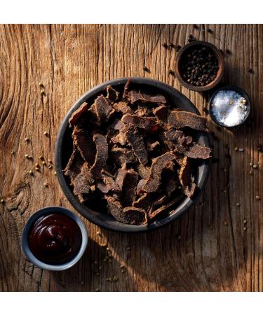 BBQ Sliced Biltong 5 x 50g (250g) Natural Spicy Beef Biltong by The Biltong Company High in Protein & Keto Diet-Approved Lean Biltong Spiced Meat Snack Like Jerky BBQ Flavour 50 g (Pack of 5) - Buy Online on GoSupps.com