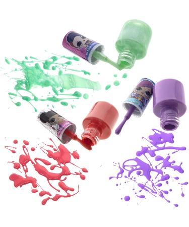 L.O.L Surprise! Townley Girl Non-Toxic Glitter Peel-Off Nail Polish Set for Girls - 18 Pcs with Toe Spacers and Nail Stickers - Ages 5+ for Parties, Sleepovers, Makeovers - Buy Online on GoSupps.com