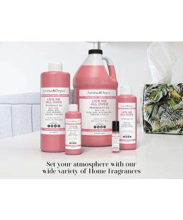 Aroma Depot 8 oz Lick Me All Over Body Oil - Premium Uncut Fragrance Oil for Skin & Perfume - Intense Scented Oil for All Skin Types - Buy Online on GoSupps.com