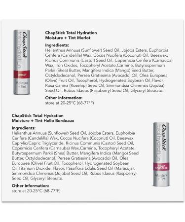 ChapStick Total Hydration Tinted Lip Balm Tubes and Lip Scrub Regimen Pack - 4 Count Lip Balm and Lip Scrub Combo - Buy Online on GoSupps.com
