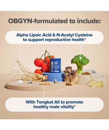 O Positiv Preggo Sperm Health Capsules for Men - OBGYN-Formulated for Improved Sperm Count & Motility with Tongkat Ali, NAC, Alpha Lipoic Acid Male Reproductive Health, 60 Count (Pack of 1) - Buy Online on GoSupps.com