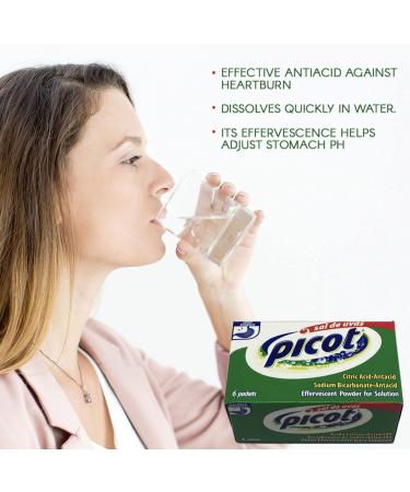 Picot Sal De Uvas Antacid - 8 Envelopes x 0.17 oz - Fast Relief for Heartburn and Indigestion - Buy Online on GoSupps.com