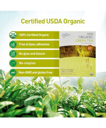 Prince of Peace 100% Organic Green Tea Family Size - 200 Tea Bags | Best Value Deal - Buy Online on GoSupps.com