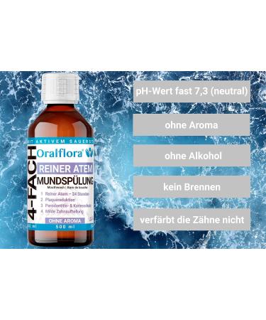 3x Highly Effective Mouthwash 500ml with Chlorine Dioxide - 24h Fresh Breath - International Shipping Available - Buy Online on GoSupps.com