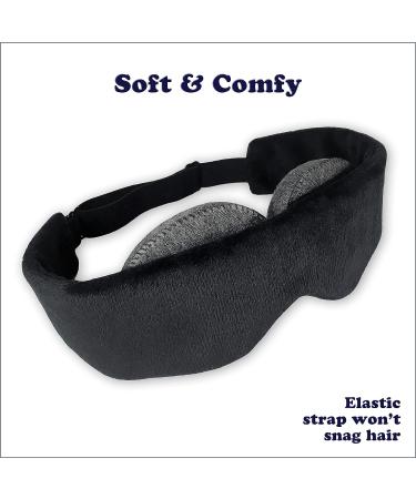 OwlzzZ Blackout Sleep Mask for Men & Women - 3D Contoured Adjustable Eye Mask for Side Sleepers - Black Hole - Buy Online on GoSupps.com