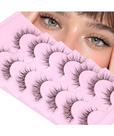 3D Wispy False Eyelashes - Natural Look, Soft Curly Lash Strips - Pack of 7 Pairs - Buy Online on GoSupps.com