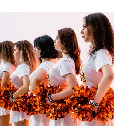 20 Pieces Silk Satin Sport Hair Scrunchies - Black & White Cheerleader Hair Ties for Women & Girls - Buy Online on GoSupps.com