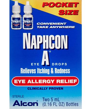 Naphcon-A Eye Drops Twin Pack 2 x 0.17 Fl Oz - Fast-Acting Allergy Relief - Buy Online on GoSupps.com