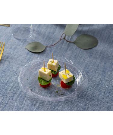 Plasticpro 6 Premium Clear Disposable Dessert Plates - Pack of 40 - Buy Online on GoSupps.com