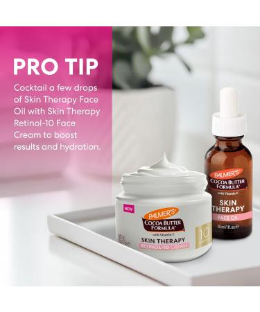 Palmer's Cocoa Butter Formula Face Cream Skin Therapy Retinol-10 Moisturizer 2.7 Oz Vitamin E & Hyaluronic Acid Helps Reduce Fine Lines & Uneven Skin Tone 48Hr Moisture Dermatologist Approved - Buy Online on GoSupps.com