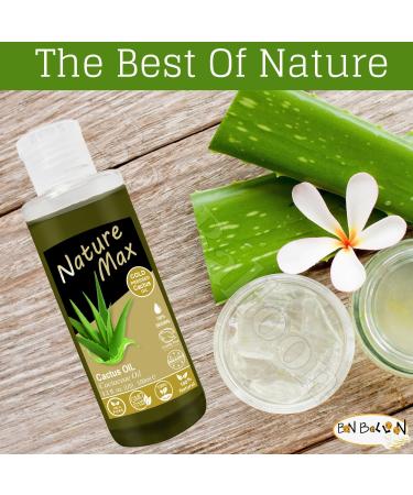 Nature Max Cactus Oil Natural Pure for Hair Skin Care Cold Pressed Egyptian Oils Undiluted Arabic Herbal Herb Egypt Herbs No Additives No Gmo Kosher Halal ( 1 Pack 3.38 oz / 100 ml )  - Buy Online on GoSupps.com