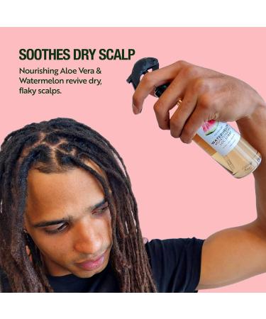 Watermelon Loc Moisturizer Spray for Dreads Dreadlocks Braids Faux Locs Crochet Locs Sisterlocks Microlocs | Hydrating Refreshing Hair and Scalp Spray | Natural | Vegan | Residue Free - Buy Online on GoSupps.com