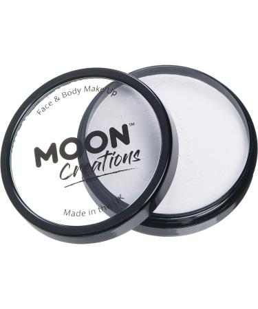 Moon Creations Pro Face & Body Makeup - White 36g | Professional Face Painting Cake Pots | Ideal for Kids & Adults | Festivals & Halloween - Buy Online on GoSupps.com