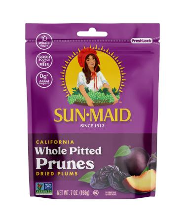 Sun-Maid Pitted Prunes, Non-GMO, 100% Fruit, No Sugar added, 7 oz (Pack of 1)