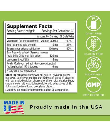 Prostate Plus Supplement | Saw Palmetto, Lycopene & Reishi Mushroom for Men's Prostate Health - Buy Online on GoSupps.com