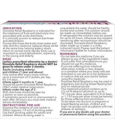 Dioralyte Relief Raspberry - Fast Rehydration Treatment with Electrolytes - 6 Pack - Raspberry Flavour - Buy Online on GoSupps.com