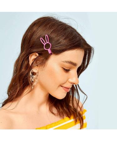 8pcs Matte Alligator Hair Clips - Cute Rabbit Hairpins for Thick Hair | Colorful Hair Barrettes - Ideal for Birthday, Christmas & Valentines Day - Buy Online on GoSupps.com