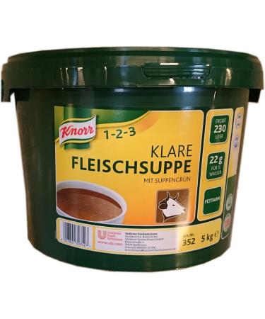 Knorr clear meat soup (with soup green beef broth after a proven recipe) 1 Pack (1 x 5 kg) clear meat soup with soup green 5 kg (1 Pack)