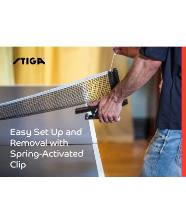STIGA Premium Clipper 72 Regulation Table Tennis Net & Post Set - Easy Setup, Spring Activated Clip Ping Pong Net - 72 Regulation Size - Buy Online on GoSupps.com
