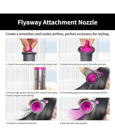 Anti-Flight Flyaway Nozzle for Dyson Airwrap Styler | Compatible with HS01 HS05 | Esctabalt Smoothing Attachments | Hair Dryer Accessories - Buy Online on GoSupps.com