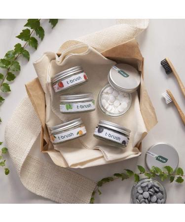 Strawberry Fluoride Toothpaste Tablets | T-brush | SLS-Free, Gluten-Free, Cruelty-Free | Eco-Friendly & Vegan | 90 Tablets - Buy Online on GoSupps.com