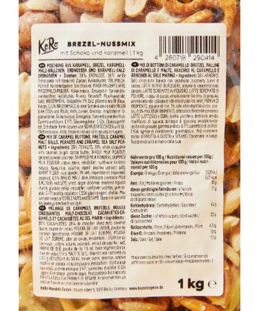 KoRo Pretzel-Nut Mix with Chocolate & Caramel 1kg - Sweet & Salty Snack for International Shipping - Buy Online on GoSupps.com