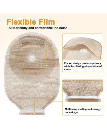 Ceeport 20 PCS Colostomy Bags - Drainable Ostomy Pouch for Ileostomy Stoma Care - Odor Resistant - Cut-to-Fit Type 1 - Buy Online on GoSupps.com