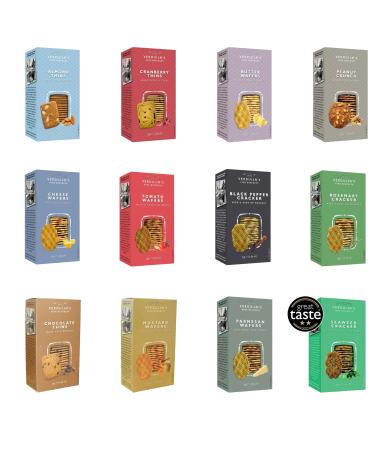 Verduijin Snacks Pick N Mix - Create Custom Snacks Combo with 11+ Flavours | Almond Thins Butter Wafers Cheese Wafers Chocolate | Pack of 2 (75g each) Perfect Cookie Gift Set for Biscuit Lovers 75.00 g (Pack of 2)
