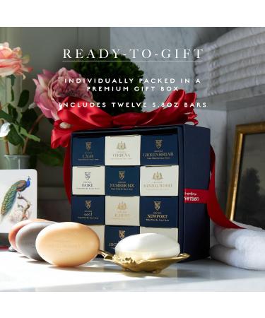 Caswell Massey Woodgrain Sandalwood Natural Bar Soap Set Moisturizing Triple Milled Body Soap for Men Plant Based with Essential Oils for Soft Skin - 5.8 Oz - Pack Of 12 - Buy Online on GoSupps.com