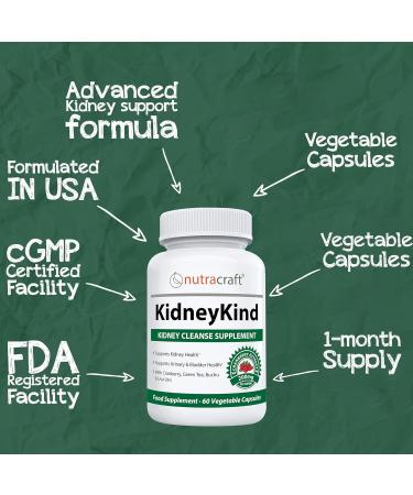KidneyKind #1 Kidney Support & Detox Supplement | Natural Cleanse for Bladder Health | 60 Capsules - Buy Online on GoSupps.com