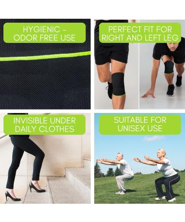Ikido Knee Compression Sleeve | Ultimate Knee Support Brace for Men & Women | Size Medium - Buy Online on GoSupps.com