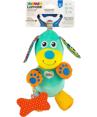 Buy LAMAZE Pupsqueak Clip-On Newborn Baby Toy | Sensory Plush Toy for Babies 0-6 Months | International Shipping Available - Buy Online on GoSupps.com