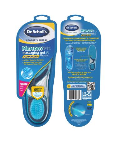 Dr. Scholl s MEMORY FIT Insoles // Memory Foam Pillow-Soft Cushioning Conforms to Your Foot for Greater Softness and Comfort (for Women's 6-10) - Buy Online on GoSupps.com