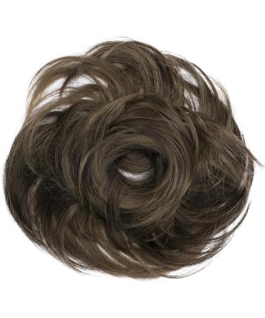 CAISHA by PRETTYSHOP Synthetic Fiber Slightly Wavy Brown Mix Scrunchie Hairpiece Updo - G34B #32AH12 - Buy Online on GoSupps.com