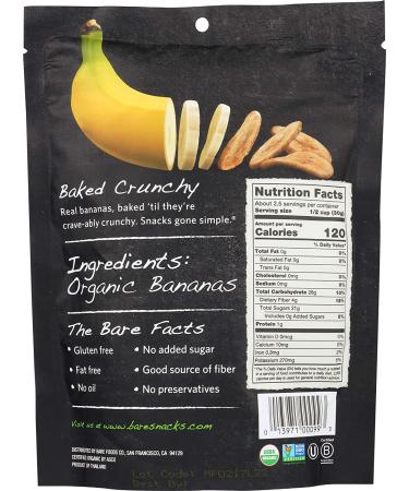 Simply Organic Bare Banana Chips - 2.7 Ounce - Buy Online on GoSupps.com