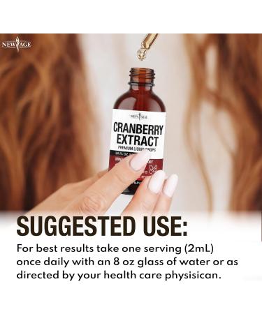 NEW AGE Cranberry Concentrate Liquid Drops Cranberry Drops (Vaccinium macrocarpon) Extract Urinary Tract & Bladder Support Antioxidant Protection Vegan Alcohol-Free Sugar-Free 4 fl oz 2 Fl Oz (Pack of 2) - Buy Online on GoSupps.com