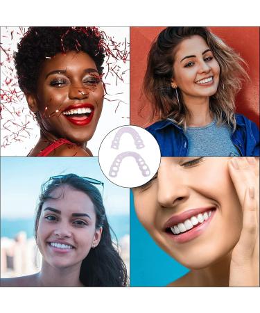 Mxrfactory Teeth Prosthesis Pebble Gel Snap-On Smile - Temporary Cosmetic Tooth Set for Men | 10 Pairs Removable Braces Cover & Repair - Buy Online on GoSupps.com