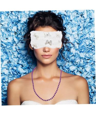 Gatuida Elastic Eye Covers - 12 Pcs Plush White Eye Masks for Travel Sleep & Protection | Soft Safety Eye Shades - Buy Online on GoSupps.com