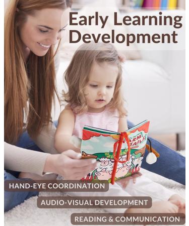 Crinkle Soft Baby Books 0-6 Months 3D Touch Feel Cloth Books for Babies Chewing Soft Books for Babies 0-6 Months Sensory Toys 0-6-12 Months Stroller Toys for Baby Girl Boy Gift(tails) - Buy Online on GoSupps.com