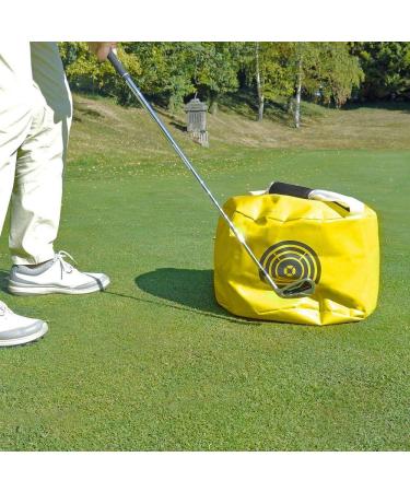 TuhooMall Golf Impact Power Smash Bag | Swing Training Aid for Powerful Hitting | Waterproof & Durable - Yellow - Buy Online on GoSupps.com