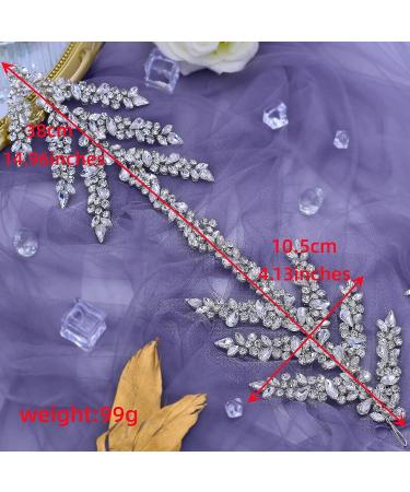 Eiaork Rhinestone Wedding Headband for Bride & Bridesmaids - Silver Hair Accessories - Buy Online on GoSupps.com