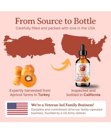 Apricot Kernel Oil - 120ml 100% Pure Cold-Pressed Unrefined Organic Additive-Free Rich in Antioxidants - Natural Moisturizer for Hair Face Body Nails Stretch Marks by Bella Terra Oils - Buy Online on GoSupps.com