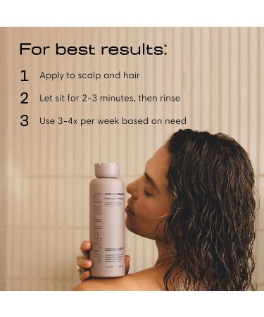 Jupiter Color Safe Anti Dandruff Shampoo - Sulfate Free - Vegan Formula - Zinc Treatment for Dry, Itchy, Oily Scalp   - Buy Online on GoSupps.com