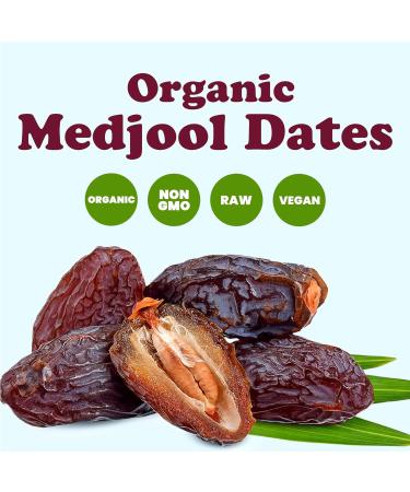 Organic Medjool Dates 5 lbs - Non-GMO Whole Dried with Pits Large Size | Vegan Sirtfood Bulk with Potassium  Magnesium & Fiber - Buy Online on GoSupps.com